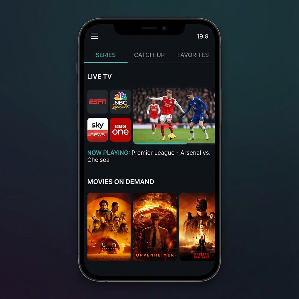 IPTV Interface on Phone